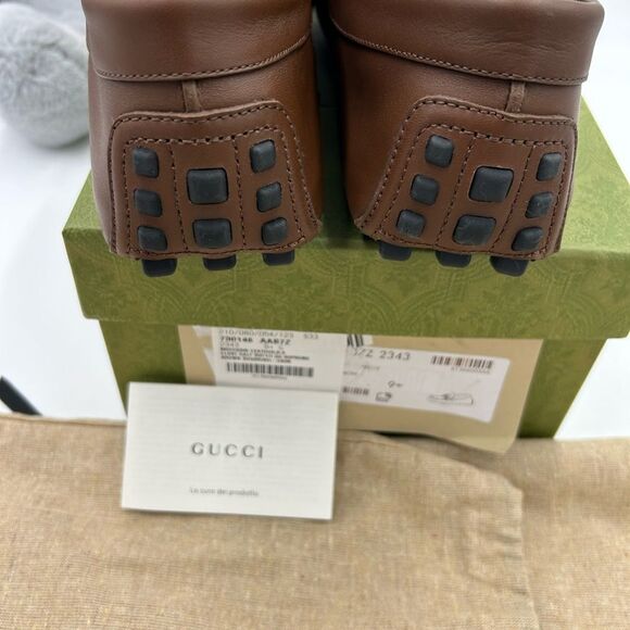 Men's Gucci, AYRTON interlocking G Driver loafers size 9.5 made in Italy - Picture 8 of 13